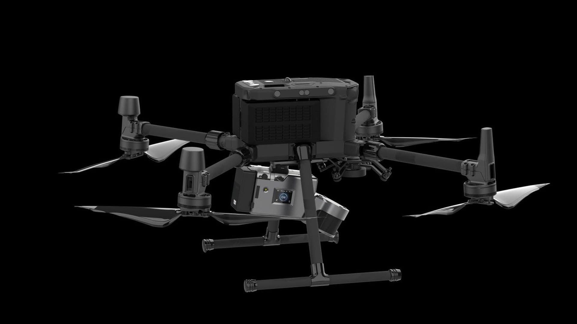 Cyron V-series industrial multi-rotor with payload module on board.